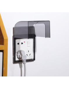 Cubierta Impermeable Jojofuny Tipo 86 para Enchufe - Plástico Gris 2