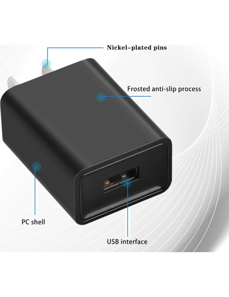 Cargador de Pared USB 5V 2A con Cable Tipo-C - Shenzhen XY-1304