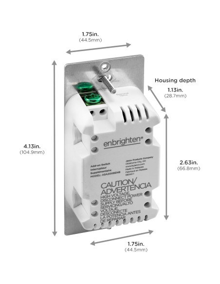 Interruptor de Pared Inteligente Enbrighten QuickFit 700 Series