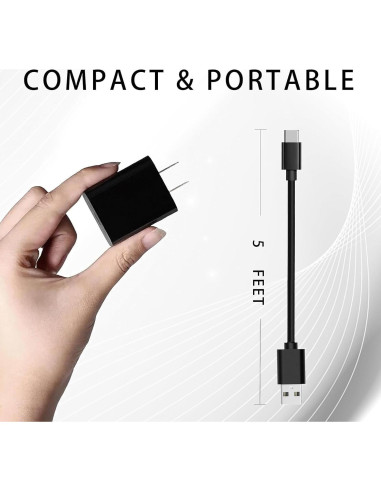 Cargador de Pared USB 5V 2A con Cable Tipo-C - Shenzhen XY-1304