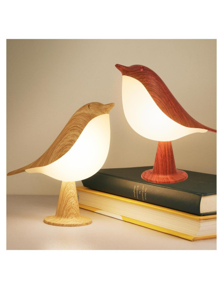 Lámpara de Mesa Recargable Deogos Bird - Luz Nocturna Táctil