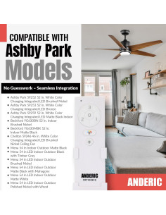 Control Remoto Anderic RRTX028C-S para Ventilador de Techo 2