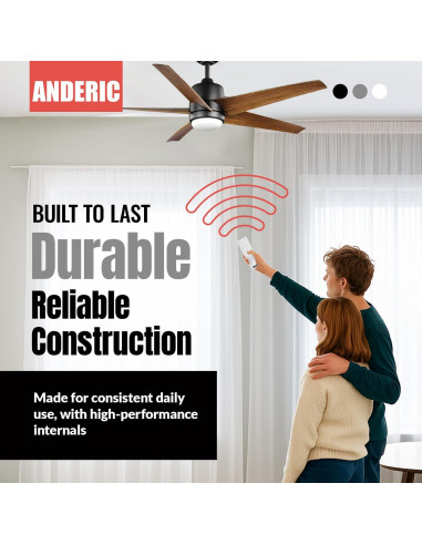 Control Remoto Anderic RRTX028C-S para Ventilador de Techo