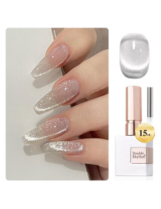 Esmalte de Gel Cat Eye Double Rhythm 15ml Plata Brillante