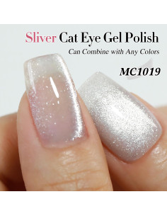 Esmalte de Gel Cat Eye Double Rhythm 15ml Plata Brillante 2