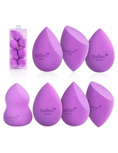 Juego de Esponjas de Maquillaje Unfovi 7 Piezas Sin Látex