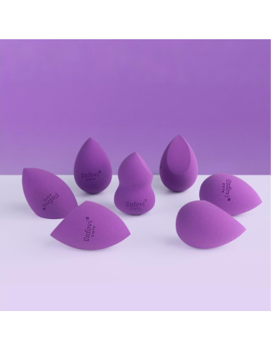 Juego de Esponjas de Maquillaje Unfovi 7 Piezas Sin Látex