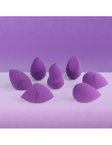 Juego de Esponjas de Maquillaje Unfovi 7 Piezas Sin Látex