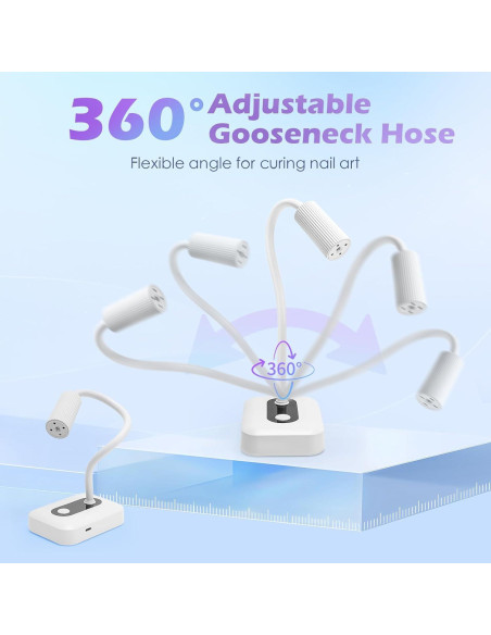 Lámpara de Uñas UV LED Madenia Inalámbrica 360 3 Temporizadores