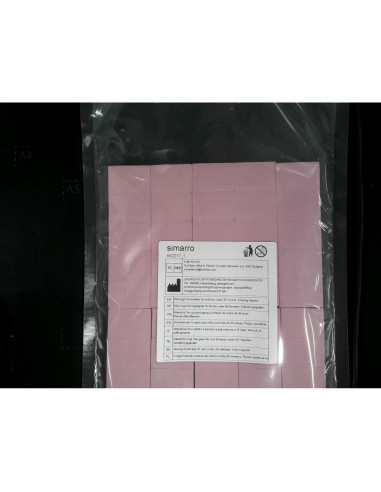Bloques de Pulido de Uñas Simarro 50 Piezas Rosa 3.5x2.5cm