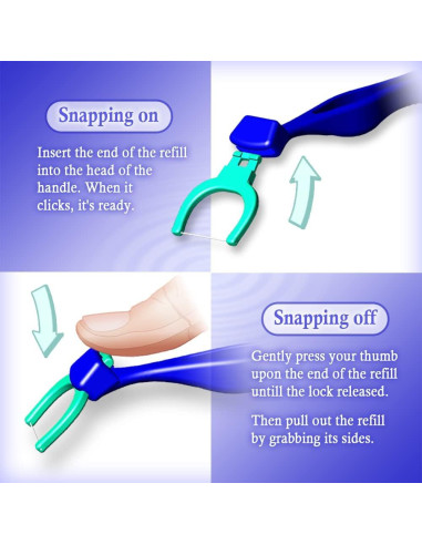 Hilo Dental Evolutivo T.Smile con 2 Mangos y 200 Recargas