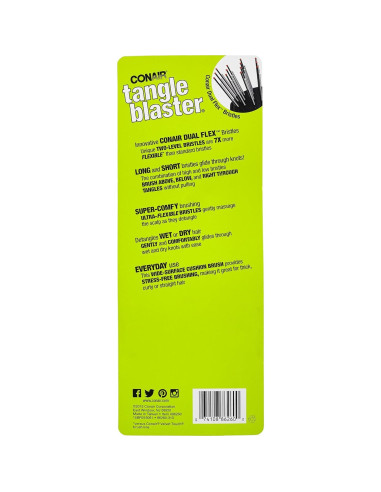 Cepillo Paddle Desenredante Conair 86260TEL 19x7.6cm