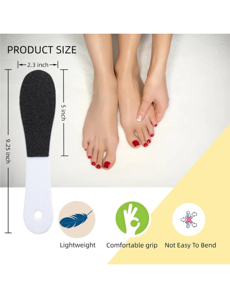 Paquete de 10 Limadoras de Pies Agirlvct - Exfoliantes Doble Cara
