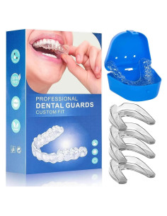 Protector Bucal Nocturno Paeceioni para Bruxismo - Juego de 4 Piezas