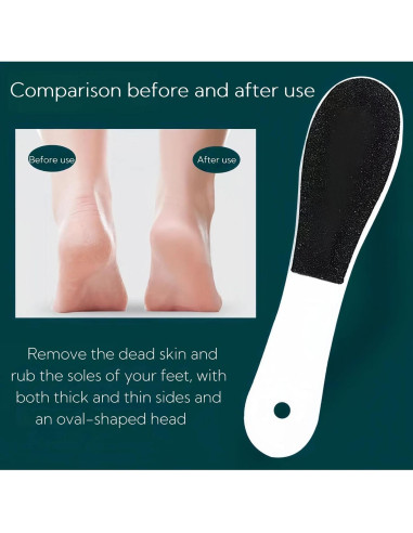Paquete de 10 Limadoras de Pies Agirlvct - Exfoliantes Doble Cara