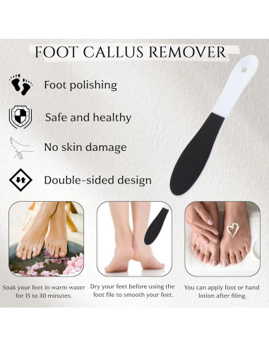 Paquete de 10 Limadoras de Pies Agirlvct - Exfoliantes Doble Cara