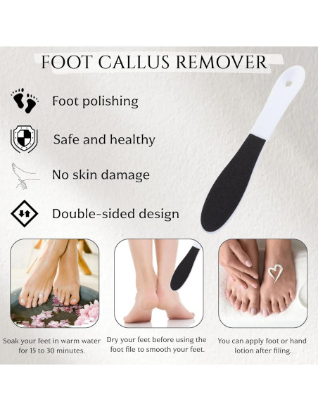 Paquete de 10 Limadoras de Pies Agirlvct - Exfoliantes Doble Cara