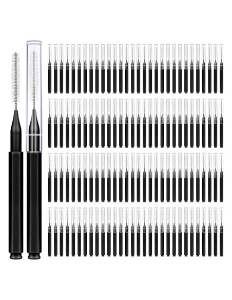 120 Cepillos Interdentales MAPVOLUT para Cuidado Oral Negro