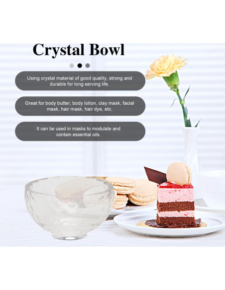 Juego de 4 Tazones de Mezcla de Cristal Healeved 1000ml