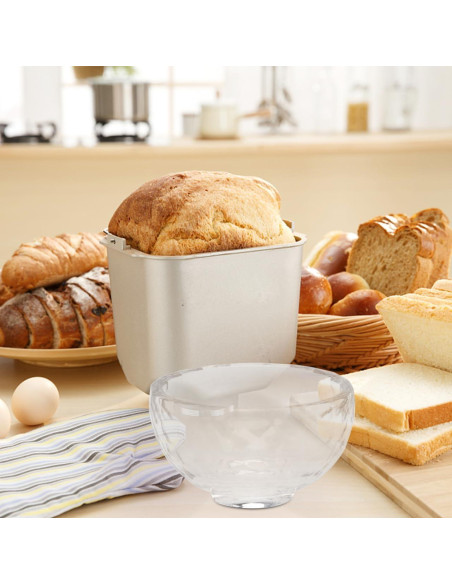 Juego de 4 Tazones de Mezcla de Cristal Healeved 1000ml