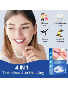 Protector Bucal Nocturno Paeceioni para Bruxismo - Juego de 4 Piezas 2
