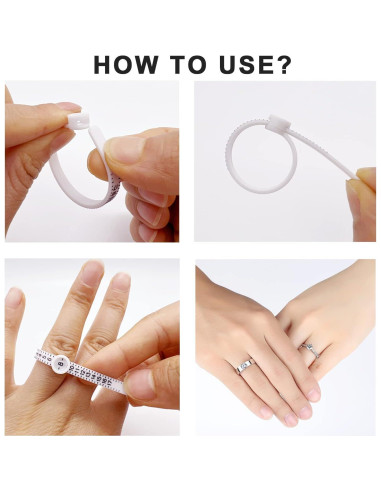 Calibrador de Tamaño de Anillo Reutilizable Labriciyon 1-17