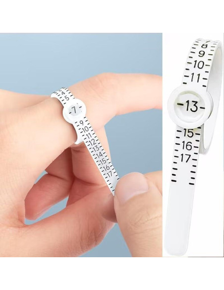 Calibrador de Tamaño de Anillo Reutilizable Labriciyon 1-17