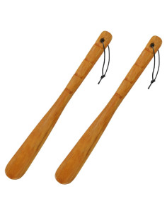Cucharas de Zapato de Madera Xorim - 32 cm, 2 Piezas