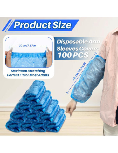 Mangas desechables RAINFLOW para brazos - 100 piezas impermeables