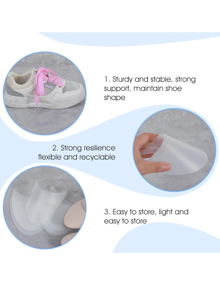 16 Estiradores de Zapatos Ajustables Xinjoduz - Transparente