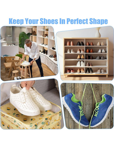 16 Estiradores de Zapatos Ajustables Xinjoduz - Transparente