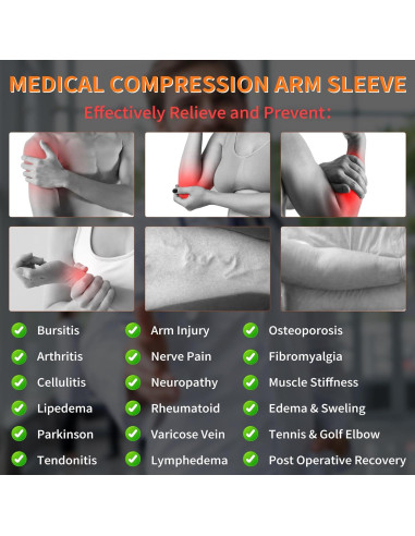 Manga de Compresión Graduada Hiball para Brazo 20-30 mmHg