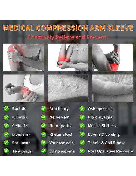 Manga de Compresión Graduada Hiball para Brazo 20-30 mmHg