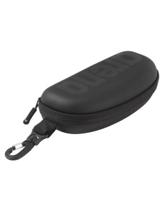 Funda Dura para Gafas de Natación Arena, Todo Negro, Unisex
