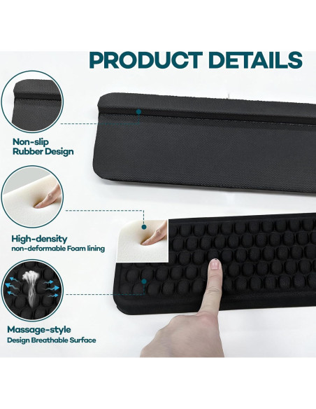 2 Almohadillas de Codo Ergonómicas LILXIU con Base Antideslizante