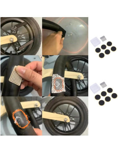 Kit de Parche Autoadhesivo para Neumáticos de Bicicleta YiXjiuBP