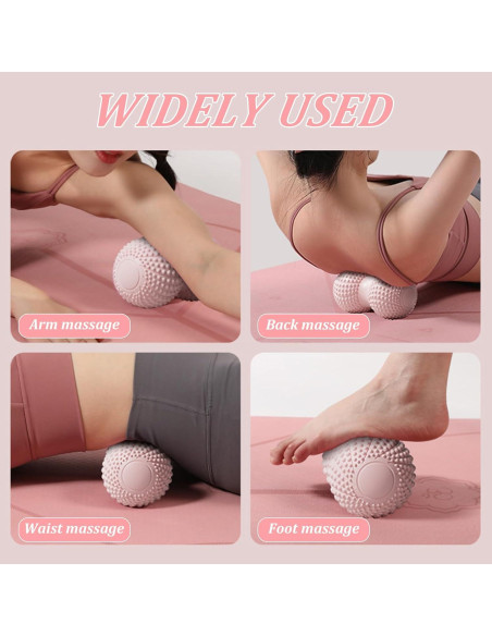 Pelota de Masaje Cacahuate Huoflame para Alivio Muscular