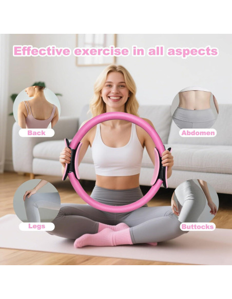 Conjunto de Pilates IJEUH 13 Piezas Rosa para Mujeres