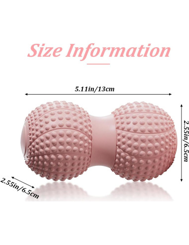 Pelota de Masaje Cacahuate Huoflame para Alivio Muscular