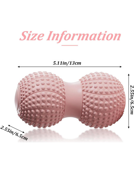 Pelota de Masaje Cacahuate Huoflame para Alivio Muscular