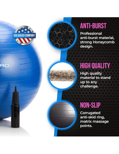 Pelota de Ejercicio DYNAPRO 45 cm Antirrotura Ecológica