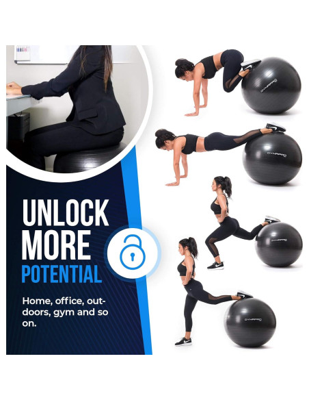 Pelota de Ejercicio DYNAPRO 45 cm Antirrotura Ecológica