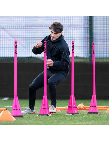 Conos Triangulares FORZA Pro 30cm - Juego de 4 o 8 con Bases de Goma