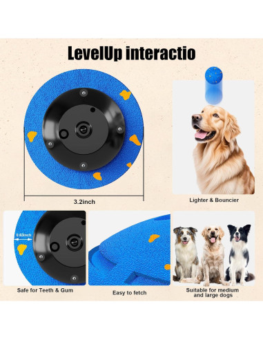 Bola Interactiva para Perros Beixiaoer O15, 8.13 cm, Impermeable