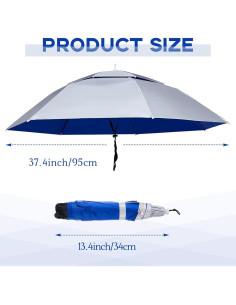 Sombrero Paraguas Amylove Doble Capa 95 cm Protección UV 2