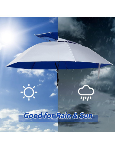 Sombrero Paraguas Amylove Doble Capa 95 cm Protección UV