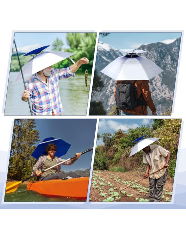 Sombrero Paraguas Amylove Doble Capa 95 cm Protección UV