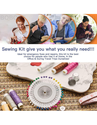 Kit de Costura Bobode Farmhouse 43PCS con Accesorios Esenciales