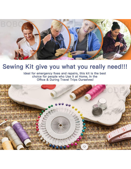 Kit de Costura Bobode Farmhouse 43PCS con Accesorios Esenciales