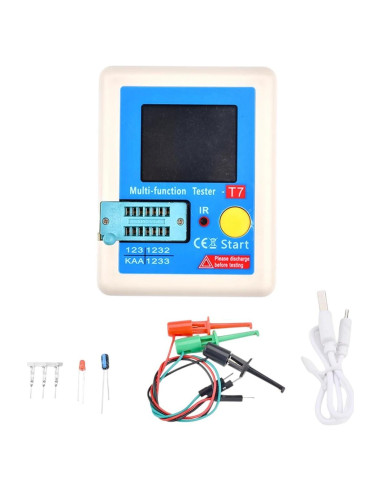 Medidor LCR-T7 ALRIWMINSI Transistores Diodos Capacidades
